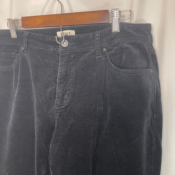 EV1 jeans black pants women's 14 velvet 5 pocket blue jean styling stretchy - Picture 2 of 14